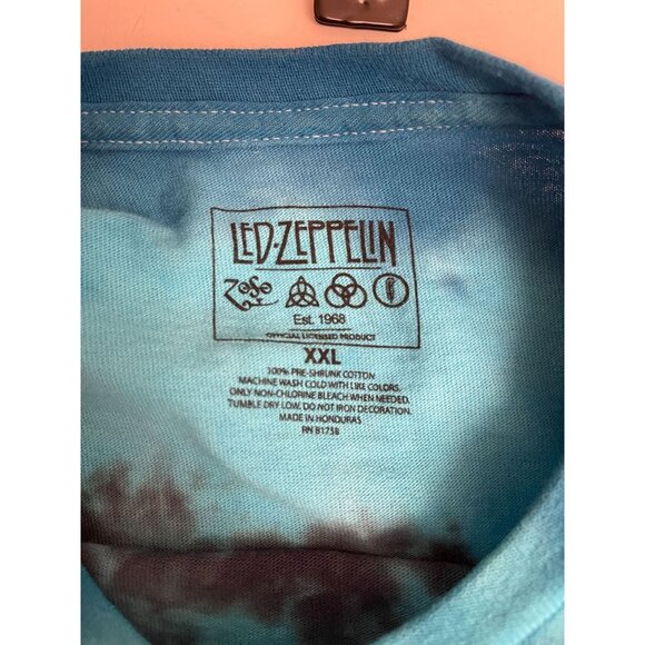 Led Zeppelin Men's Size XXL Icarus US Tour 1975 Tie-Dye Short Sleeve T-Shirt - Picture 6 of 6